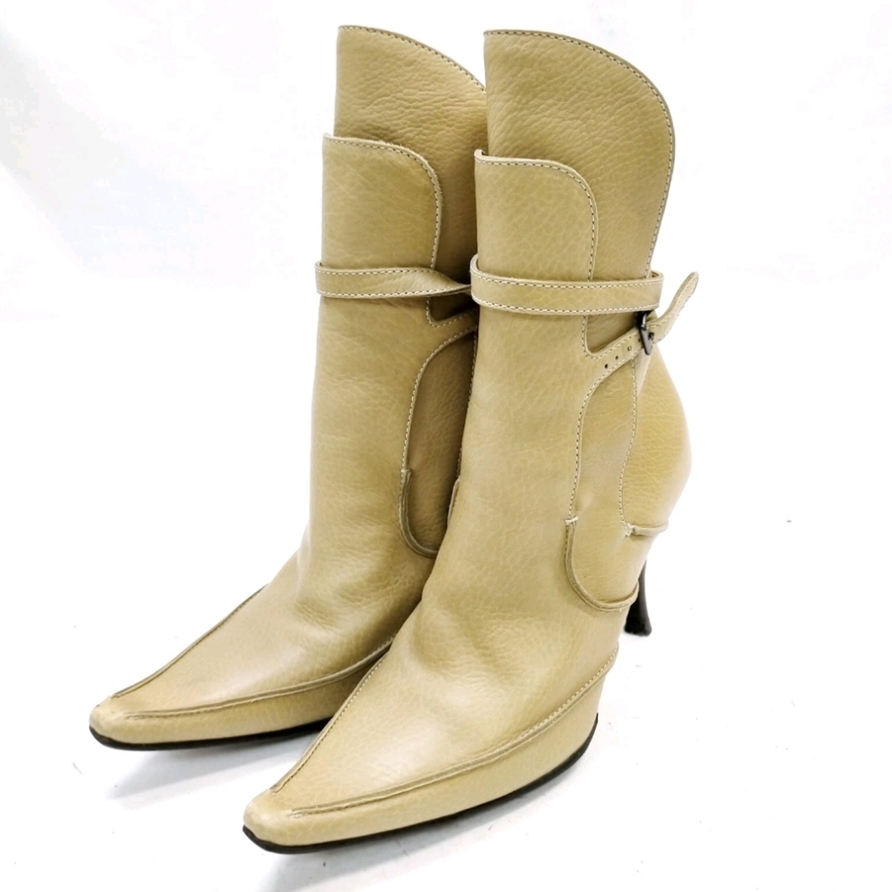 Sale🥰 Bottega Veneta Elegant Tan Leather Women's Boots Vero Cuoio